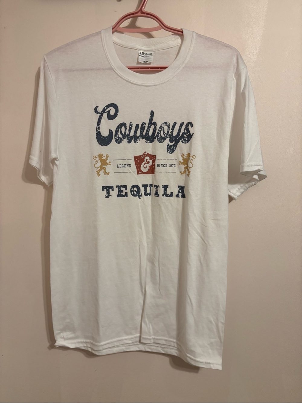 Cowboys Tequila Graphic Men's T-Shirt - White